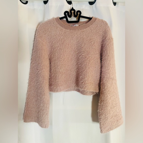 Zara Tops - Zara Glitter Cropped Sweater Women’s Size S NWOT New MSRP $90